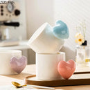 DecorBites™ Love Heart Ceramic Mugs 330ml Dining Coffee Tea Cup Juice Container