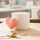 DecorBites™ Love Heart Ceramic Mugs 330ml Dining Coffee Tea Cup Juice Container