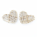 Natural woven fiber love heart decorations bedroom wedding decor