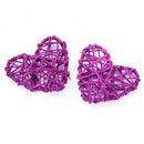 Natural woven fiber love heart decorations bedroom wedding decor