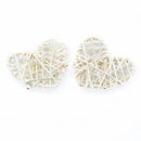 Natural woven fiber love heart decorations bedroom wedding decor
