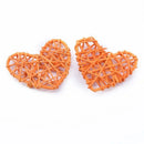 Natural woven fiber love heart decorations bedroom wedding decor