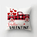 Valentine’s white love heart print pillow covers living room decor