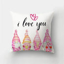 Valentine’s white love heart print pillow covers living room decor