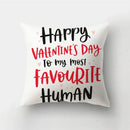 Valentine’s white love heart print pillow covers living room decor