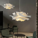 DecorBites™ Love Me Not Chandelier: Simple White Flower Lamp for Bedroom or Kitchen