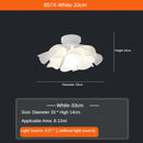 DecorBites™ Love Me Not Chandelier: Simple White Flower Lamp for Bedroom or Kitchen