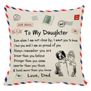 Vintage beige & red mom cushion cover bedroom family gift decor