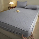 White love pattern cotton fitted sheet bedroom mattress pad