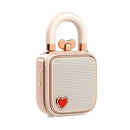 DecorBites™ LoveLock Mini Bluetooth Speaker - Pink, Retro Design, 5W Sound Box