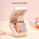 DecorBites™ LoveLock Mini Bluetooth Speaker - Pink, Retro Design, 5W Sound Box