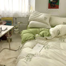 DecorBites™ Lovely Bear & Sheep Embroidered Bedding Set - Duvet Cover, Sheets, Pillowcase