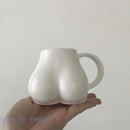 DecorBites™ Lovely Butt Shape Ceramic Coffee Cup Storage Decoration