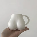 DecorBites™ Lovely Butt Shape Ceramic Coffee Cup Storage Decoration