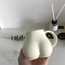 DecorBites™ Lovely Butt Shape Ceramic Coffee Cup Storage Decoration