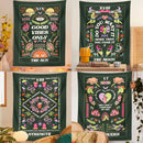 DecorBites™ Lovers Tapestry: Tarot Card Astrology Snake Moon Psychedelic Wall Hanging
