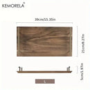 Lovesickness wooden serving tray with brass handles dining room dish
