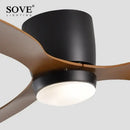 DecorBites™ Low Profile Ceiling Fan with Light and Remote Control, Indoor/Outdoor, 42"/52"
