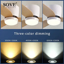 DecorBites™ Low Profile Ceiling Fan with Light and Remote Control, Indoor/Outdoor, 42"/52"