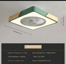 DecorBites™ Low Profile Wood Ceiling Fan Light with Remote Control LED Indoor Air Circulator