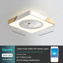 DecorBites™ Low Profile Wood Ceiling Fan Light with Remote Control LED Indoor Air Circulator