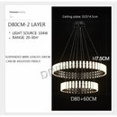 DecorBites™ Lstre Modern Circle Chandelier for Bright 360° Lighting in Living Room, Bedroom, Kitchen