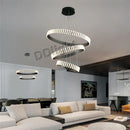 DecorBites™ Lstre Modern Circle Chandelier for Bright 360° Lighting in Living Room, Bedroom, Kitchen