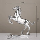Modern gold horse resin home decoration sculpture living room decor