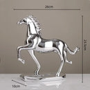 Modern gold horse resin home decoration sculpture living room decor