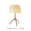 Modern red green & beige tripod table lamp bedroom led light