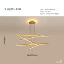 Modern gold decorbites luminous ceiling plate chandelier dining room