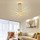 Modern gold decorbites luminous ceiling plate chandelier dining room
