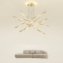 Modern gold decorbites luminous ceiling plate chandelier dining room