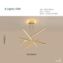 Modern gold decorbites luminous ceiling plate chandelier dining room