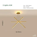 Modern gold decorbites luminous ceiling plate chandelier dining room
