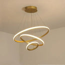 DecorBites™ Luminous Circle Pendant Chandelier - Modern LED Lighting Fixture, 4 Colors