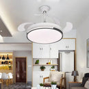 DecorBites™ Luminous LED Fandelier Fan Invisible Ceiling Retractable Blades Remote Control