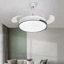 DecorBites™ Luminous LED Fandelier Fan Invisible Ceiling Retractable Blades Remote Control