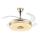 DecorBites™ Luminous Light Ceiling Fan with Bluetooth Speaker Remote Control