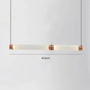 Modern amber & green luna glass tube chandelier dining room light