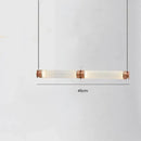 Modern amber & green luna glass tube chandelier dining room light