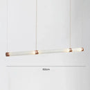 Modern amber & green luna glass tube chandelier dining room light