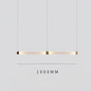 Modern amber & green luna glass tube chandelier dining room light