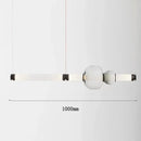 Modern amber & green luna glass tube chandelier dining room light
