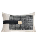DecorBites™ Luxe Flannelette Leather Patchwork Cushion Covers for Modern Home Decor