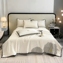 DecorBites™ Luxe Flower Embroidered Cool Quilt Set - Lightweight, Silky, High-End Comfort