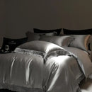 Luxe french lace cream satin bedding set bedroom duvet cover
