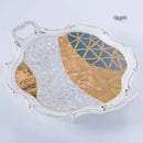 DecorBites™ Luxe Gold Inlay Bone China Coffee Set: Teapot, Cup, Sugar Bowl, Creamer, Mug