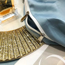 DecorBites™ Luxe Gold Leaves Satin Jacquard Embroidery 1000TC Egyptian Cotton Bedding Set
