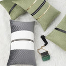 DecorBites™ Luxe Gray & White Cushion Cover 45X45CM for Modern Home Decor & Sofa